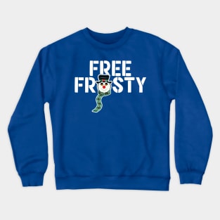Free Frosty Snoman Head Crewneck Sweatshirt